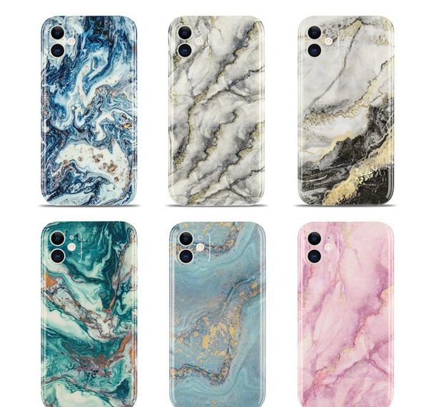 

fashion marble printed stylish phone cases ultra thin clear tpu back cover case for iphone 12 11 pro max xr xs cujx7 adcpr