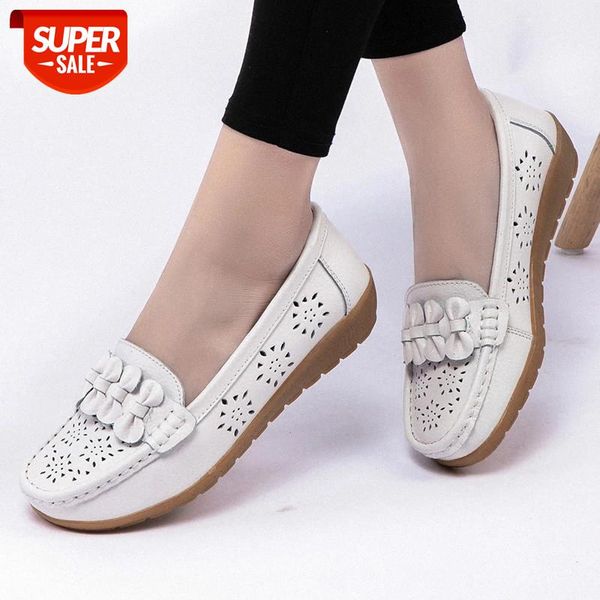 

fashion women flats shoes genuine leather women shoes wedge ladies cutout loafers slip on ballet flats ballerines #sd8k