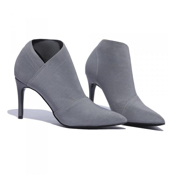 

boots extreme high heel ankle autunm women fashion design female winter 2021 suede black