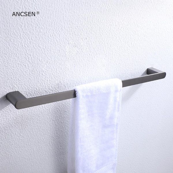 

towel racks stainless steel gun grey bathroom rack wall-mounted bath shelf holder balcony storage clothes hanger bar