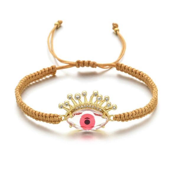 

charm bracelets zmzy pave crystal turkish evil eye bracelet beaded braclet for women fashion glass beads greek party jewelry, Golden;silver