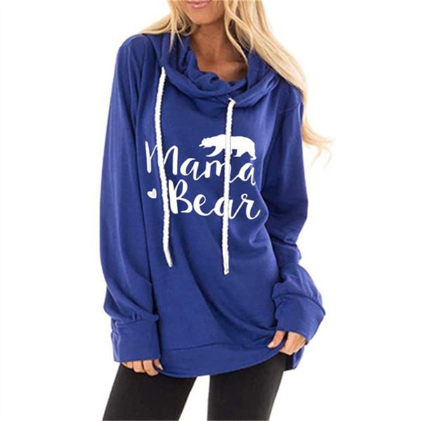 

ladies loose hoodie letter print pullover hooded sweatshirt drawstring sweater simple and versatile autumn and winter coat 025, Black