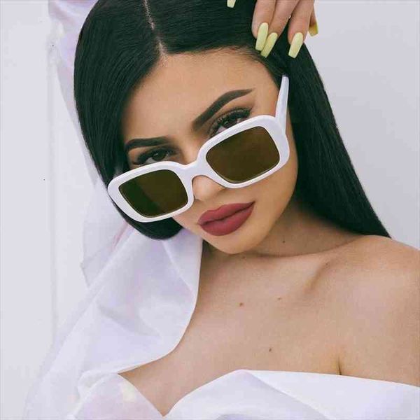 

black square sunglasses vintage shades for women brand designer white gold sunglasses female mirror glasses sh162, White;black