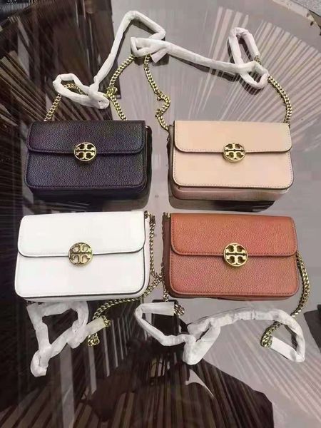 

tb new mini single shoulder messenger chain bag, organ pu small square bag