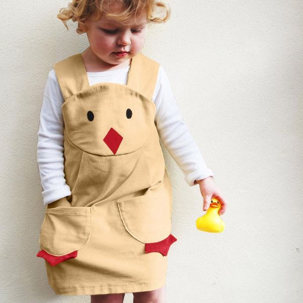 

girl's dresses telotuny 2021 girls dress toddler kids baby girl 3d cartoon princess duckling character play clothes strap #40, Red;yellow