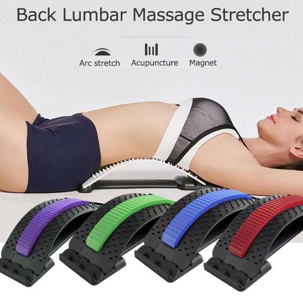

back stretcher adjustable lumbar pain relief support massager posture corrector fitness & body building yoga belts