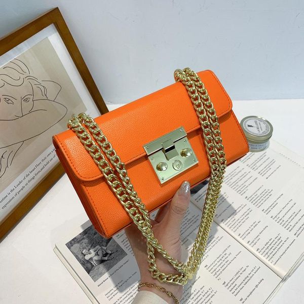 

evening bags retro simple fashion chain square bag shoulder messenger small designer handbags hand women 2021