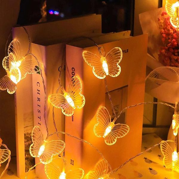 

3m long 20led string lights dragonfly/ butterfly waterproof outdoor garden party fairy lamps for decor