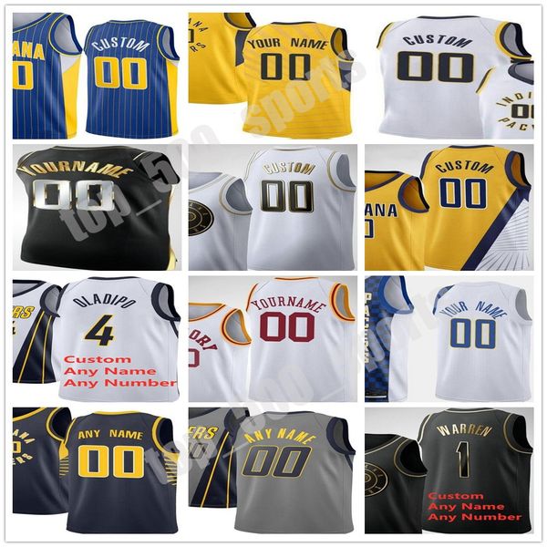 

printed victor 4 oladipo malcolm 7 brogdon myles 33 turner tj 1 warren domantas 11 sabonis doug mcdermott 3 aaron justin 8 holiday jersey, Black;red