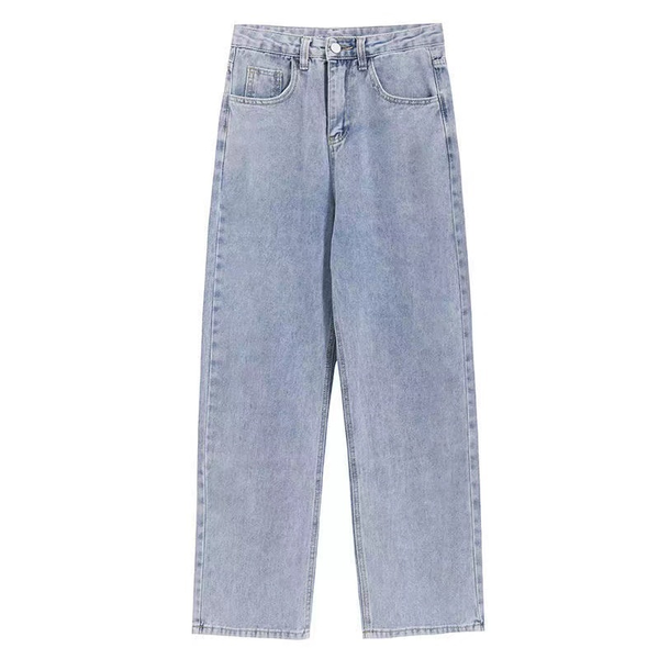 

womens jeans high waist blue street wide leg clothing retro denim clothing quality fashion harajuku straight pants summer 2021, Black;white