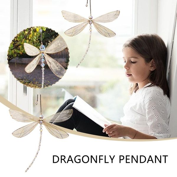 

decorative objects & figurines metal dragonfly wall artwork outside hanging decoration miniaturas animal outdoor statue&sculptures for yard