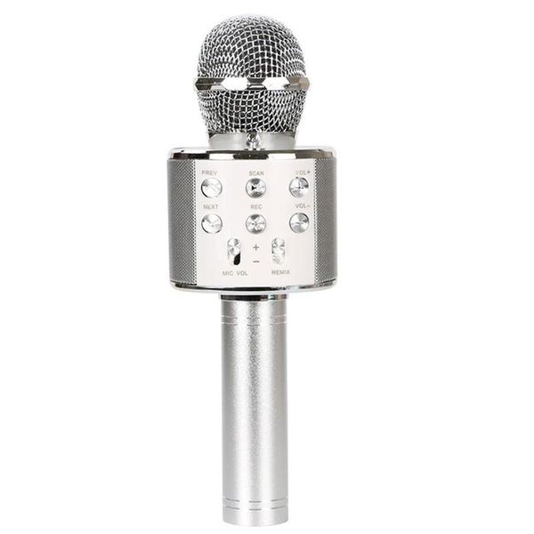 

2021 practical 858l wireless lantern microphone built-in 18650 lithium battery multi-function reverb microphone