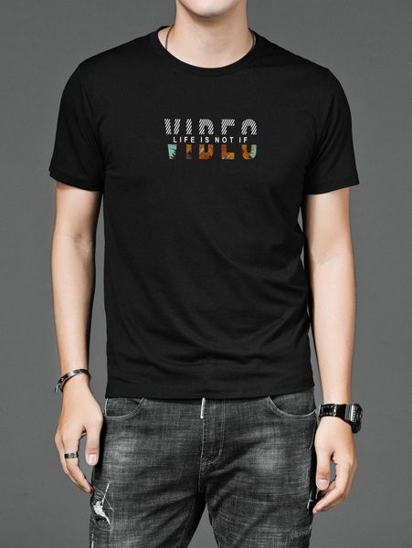 

men letter graphic tee m3sl#, White;black