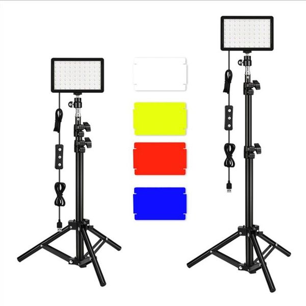 

webcams led video light usb portable fill light, adjustable tripod, used in po studios, conference lights