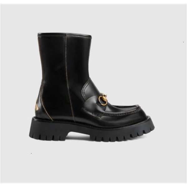 

5pgl 643900 women's horsebit ankle boots women riding rain boot boots booties sneakers loafers ballerinas dress shoes, Black