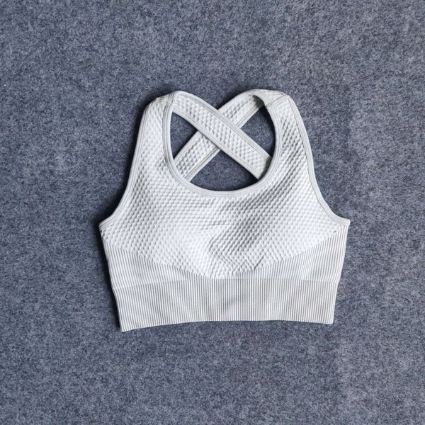 

seamless yoga suit women's autumn and winter knitted hip lifting elastic fitness bra, Red;black