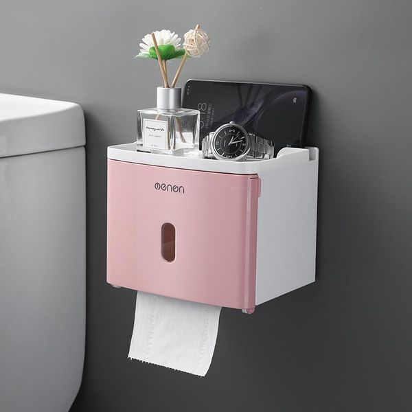 

toilet paper holders wall mounted tissue box bathroom holder case shelf roll storage