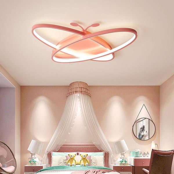 

ceiling lights cute butterfly children room led light bedroom energy-saving creative cartoon girl personality decorative