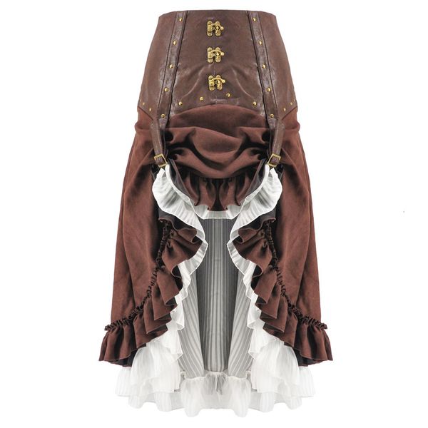

costumes stage costume for halloween two piece steampunk skirt, Black