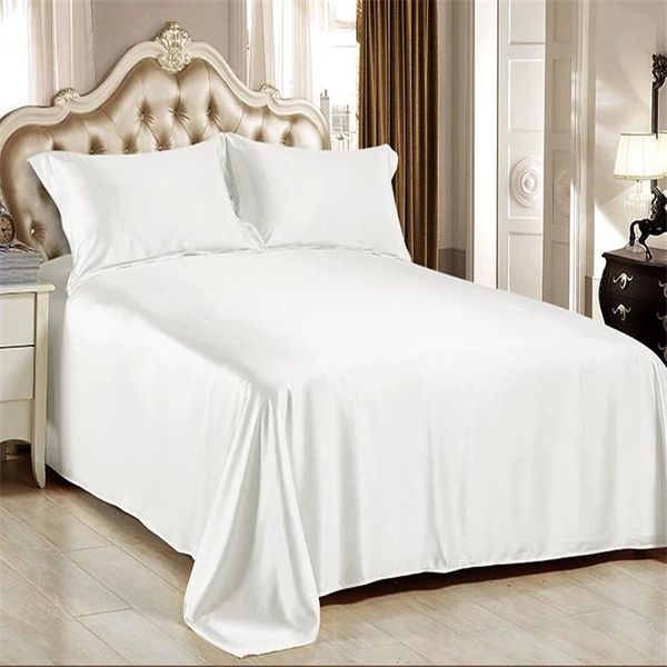 

sheets & sets 100% mulberry silk 25 mm seamless king queen size champagne white beige coffee colors one flat sheet 1 piece customize ms03