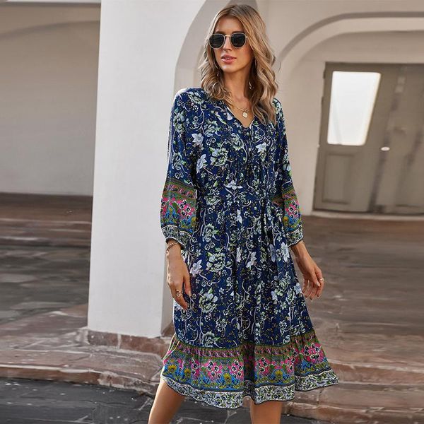 

half sleeve floral print ethnic summer beach female split stylish style women dress sleeveless v-neck spaghetti strap beach dres, Black;gray