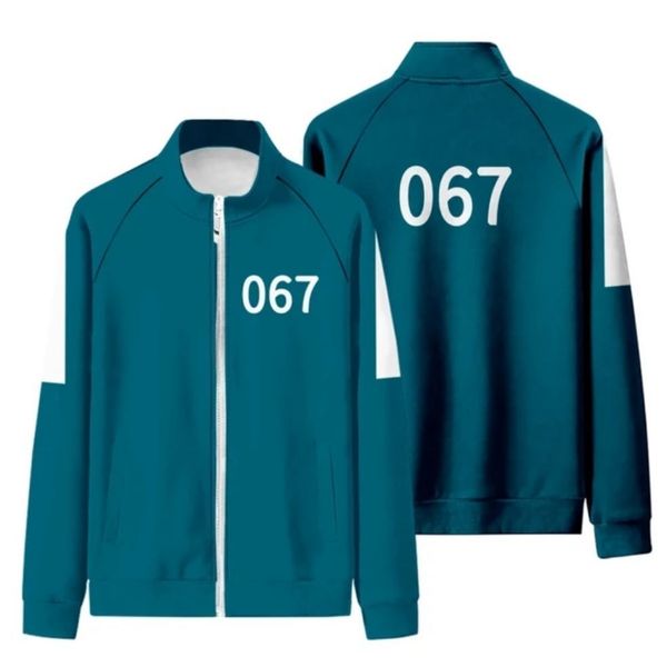 

women's hoodies & sweatshirts selling game of merch hoodie 456 moletom 067 male/female cosplay jacket velo cotton cloth casual pullover, Black