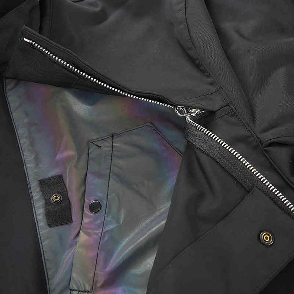 

Men's Jackets Outerwear Coats spring and autumn long windbreaker mens jackets high quality reflective longs coat windbreakers jacket PNPK, Black;brown
