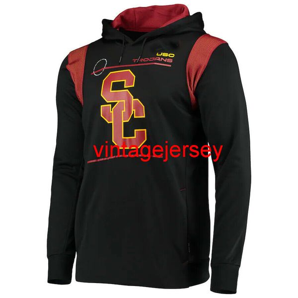 

ncaa usc trojans 2021 team sideline performance pullover hoodie s-3xl, Blue;black