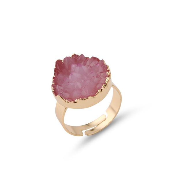 

wedding rings geomee colorful resin circle for women halloween ring round crystal lovers gold color jewelry r34, Slivery;golden