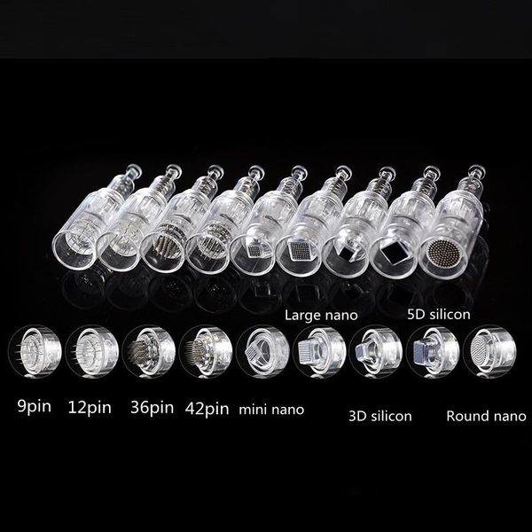 

tattoo needles 10/20/50pcs microneedling pen micro needle screw cartridge replacement 9 pin/12 pin/36 pin/micro nano