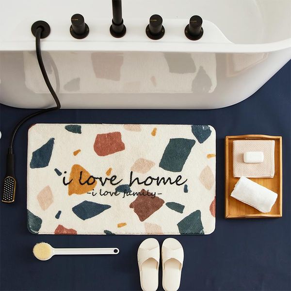 

fluffy french flower bathroom bath mat soft large rugs decoration bath mats bedroom tapis salle de bain home goods eh50ba