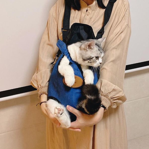

cat costumes bag go out portable pet backpack sling chest vest type artifact