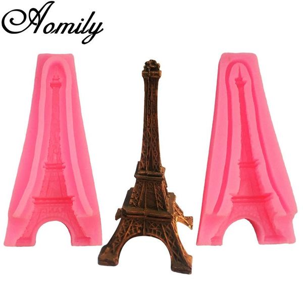 

baking & pastry tools aomily 3d classic tower fondant silicone mold candle sugar craft tool chocolate cake mould kitchen diy decorating
