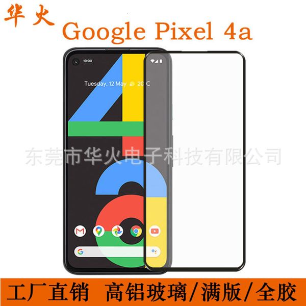 

google pixel 4a screen printing two strong toughened glass film