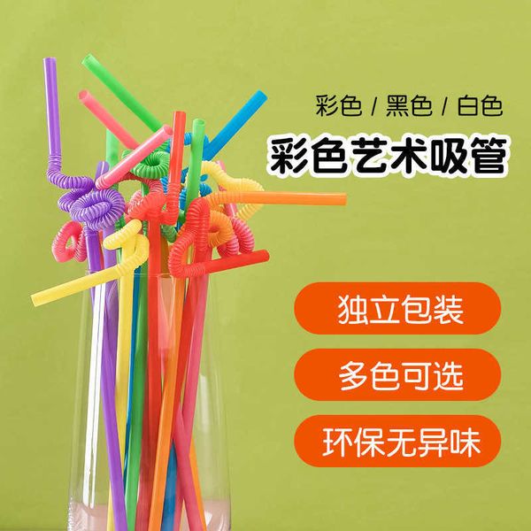 

there are degradable pla color art straws, bent diy shaped straws, and 100 disposable pp straws