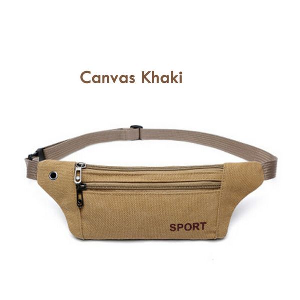 

mens women waist bag fanny pack running zip belt money pouch travel holiday bags