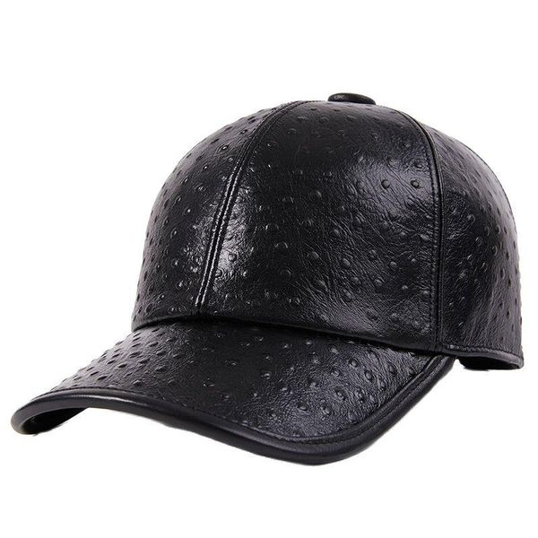 

berets baseball caps tide cap women men autumn winter sun hat real leather peaked adjustable, Blue;gray