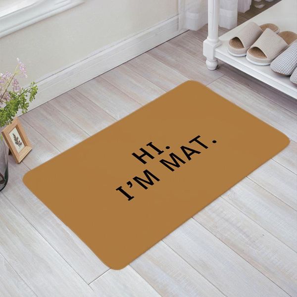 

cushion/decorative pillow hi.i'm mat anti slip floor mats carpet doormat for entrance door indoor kitchen living room front rug