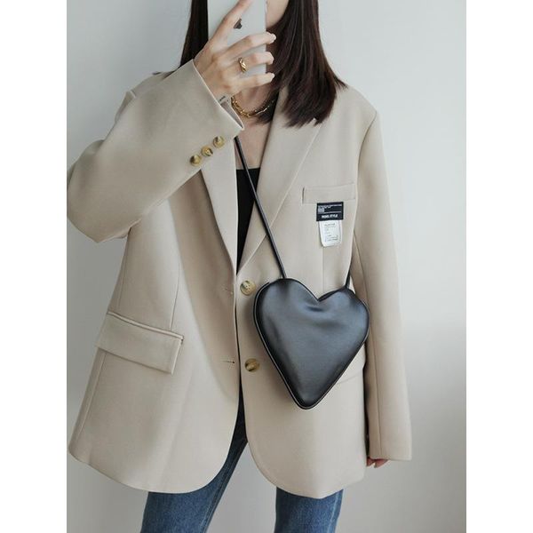 

evening bags 2021 korean love shape mini lovely peach heart women's bag messenger solid color small single shoulder