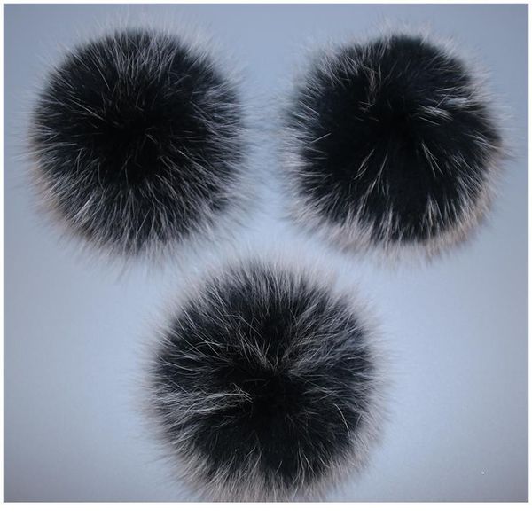 

dankeyisi 5pcs 13cm 15cm raccoon fur pompoms mink fur pompon knitted hat cap real fox pom poms beanies scarves real fur jllzwr
