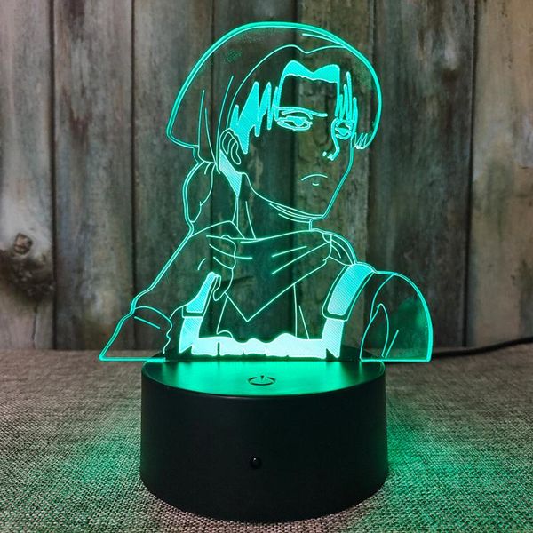 

night lights usb eren erwin smith attack on titan anime lamp table gift light as child home living room bedroom decoration nightlight