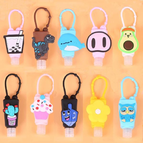 

liquid soap dispenser set 10pcs portable mini hand sanitizer bottle holder squeeze travel gel lotion shampoo container 30ml