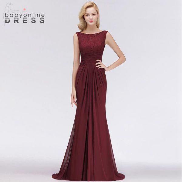 

party dresses babyonline dress long burgundy mermaid evening v back design sleeveless backless formal gown, White;black