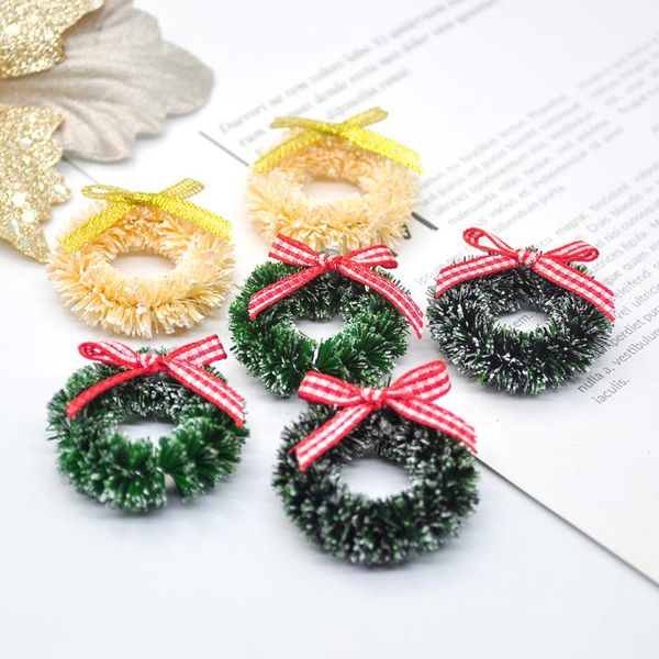 

decorative flowers & wreaths 12pcs christmas wreath home decorations tree door hanging decoration diy floral wedding