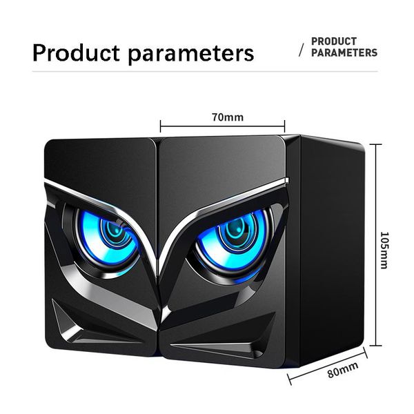 

led mini bluetooth wired computer speakers home theater bass horns powerful deskspeaker aux audio loudspeaker