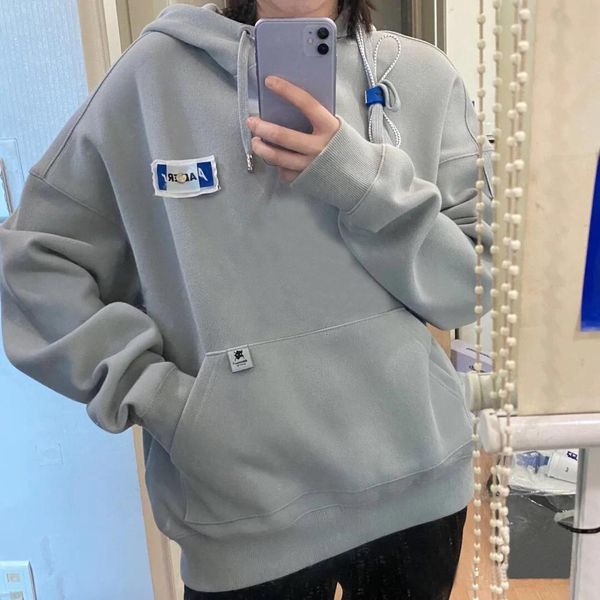 

2021 20ss new korea hip hop adhesive ader little monster casual version men women 1:1 pullovers hoodie sweatshirts oe00, Black