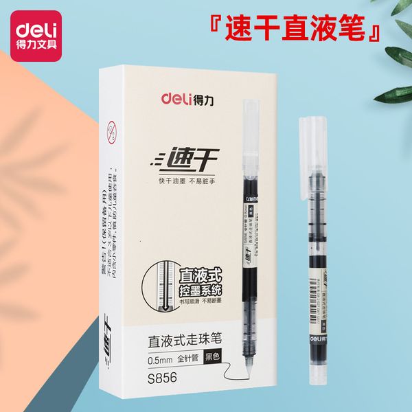 

painting pens deli s856 quick drying liquid pen for students, Black;red
