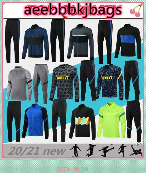

2021 lautaro soccer jerseys football tracksuit jackets kits 21/22 survetement alexis milan lukaku training suit jacket set, Black;yellow