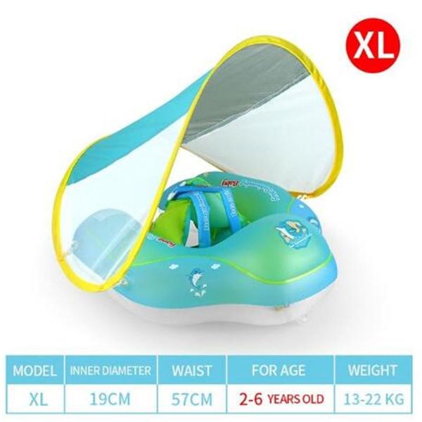 

life vest & buoy 2021 summer baby swimming float inflatable infant canopy pool accessories waist lying ring toys swim