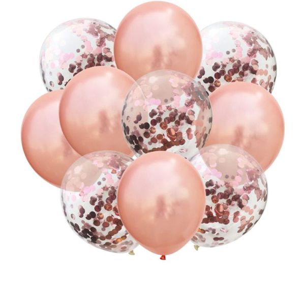 

party decoration 10/30/40pcs 12inch balloons confetti chrome balloon birthday decors wedding decorations year decor supplies
